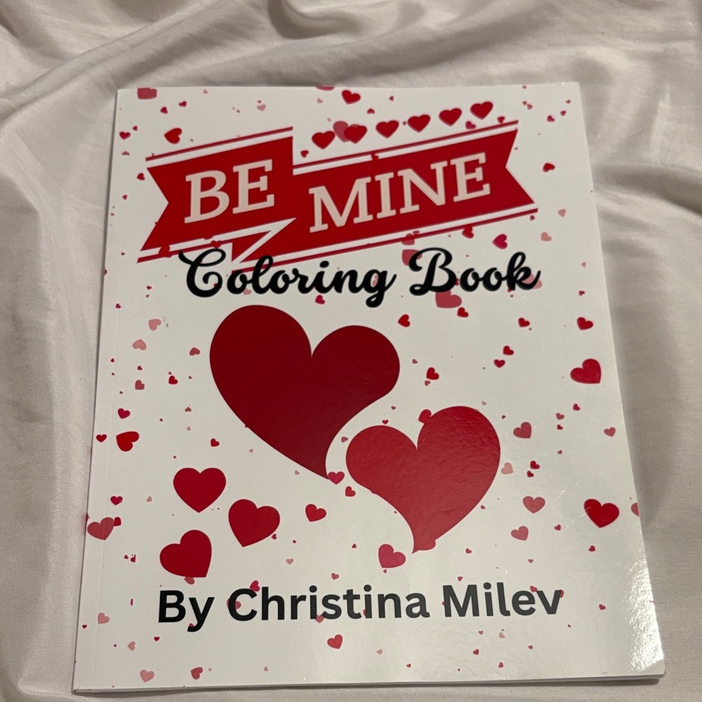 Christina Be Mine Coloring Book - Red and White
